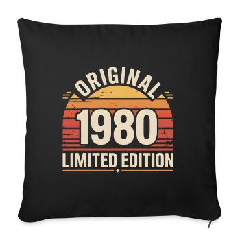 Original 1980 Edition Limitée - Housse de coussin décorative 45 x 45 cm - noir - Devant