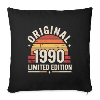 Retro Sunset 1990 Limited Edition - Housse de coussin décorative 45 x 45 cm - noir - Devant
