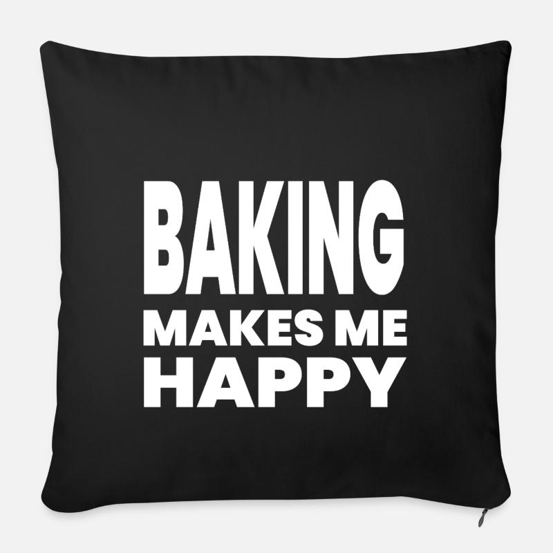 Backen - Sofakissenbezug 45 x 45 cm - Schwarz