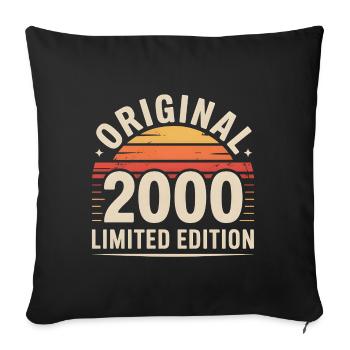Original 2000 Edition Rétro Soleil - Housse de coussin décorative 45 x 45 cm - noir - Devant
