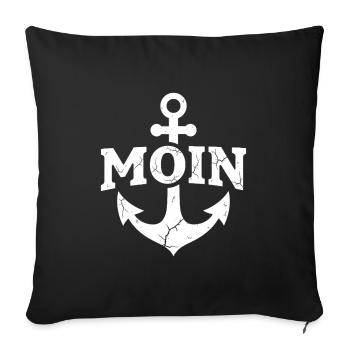 Anchor Moin Home Allemagne du Nord - Housse de coussin décorative 45 x 45 cm - noir - Devant
