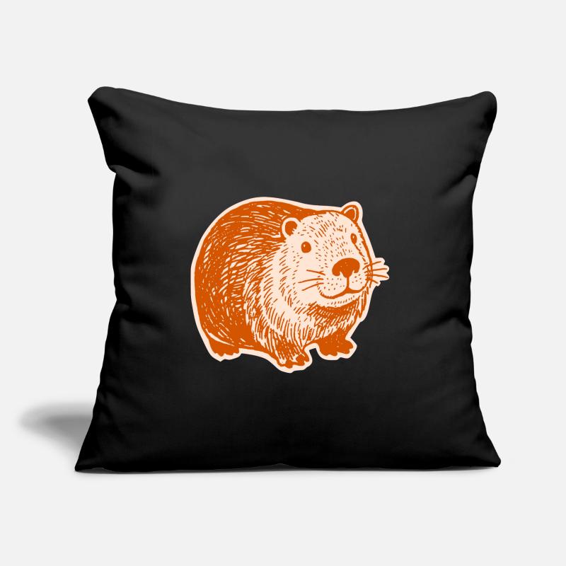 Capybara - Cute Capybaras Sofa pillowcase 17,3'' x 17,3'' (45 x 45 cm)