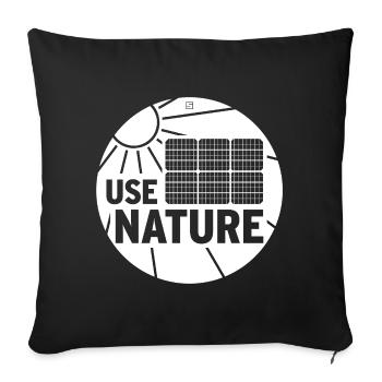 UTILISEZ LA NATURE - Housse de coussin décorative 45 x 45 cm - noir - Devant