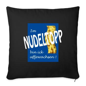 NOODLE TAP - Sofa pillowcase 17,3'' x 17,3'' (45 x 45 cm) - black - Front