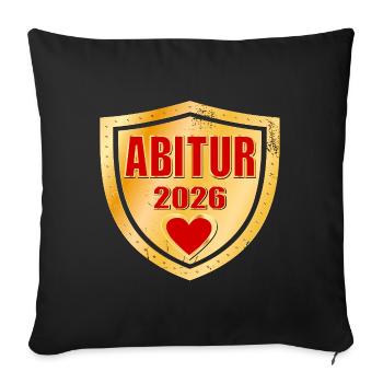 GRADUATION ABI 2026 ABITUR - Sofa pillowcase 17,3'' x 17,3'' (45 x 45 cm) - black - Front