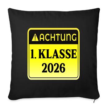 ENROLMENT Primary School 2026 - Sofa pillowcase 17,3'' x 17,3'' (45 x 45 cm) - black - Front