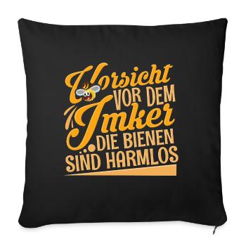 Imker - Sofakissenbezug 45 x 45 cm - Schwarz - Vorne
