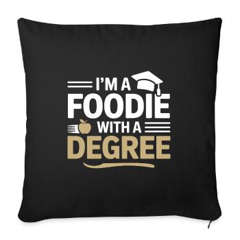 Registered Dietitian Academic Nutrition  - Sofa pillowcase 17,3'' x 17,3'' (45 x 45 cm) - black - Front