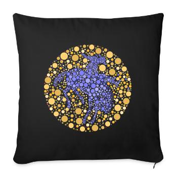 Reiter Rodeo Color Test - Sofa pillowcase 17,3'' x 17,3'' (45 x 45 cm) - black - Front