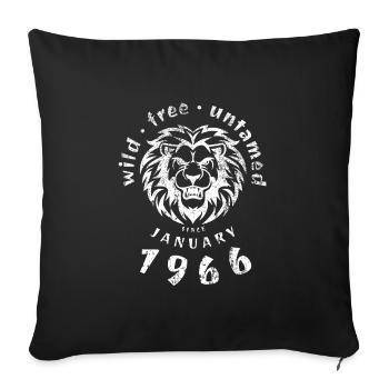 60th Birthday - Classics - Vintage since 01/1966 - Sofa pillowcase 17,3'' x 17,3'' (45 x 45 cm) - black - Front