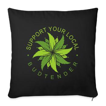 Funny Stoner Outfits - Sofa pillowcase 17,3'' x 17,3'' (45 x 45 cm) - black - Front