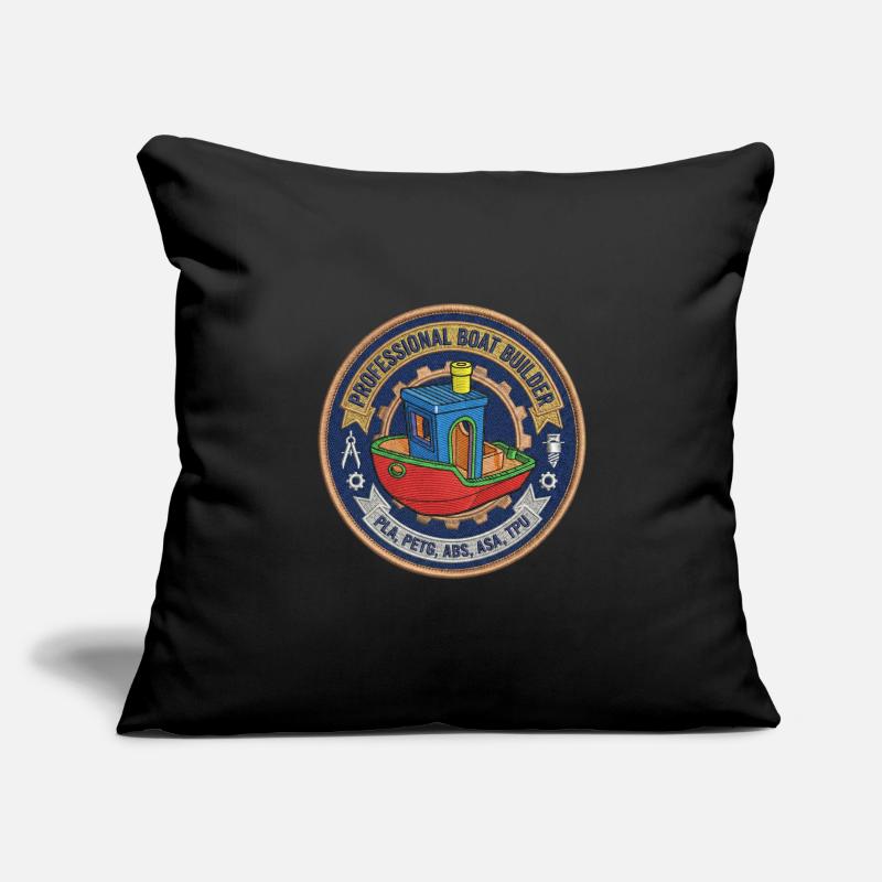 Professional Boatbuilder Benchy Patch Sofa pillowcase 17,3'' x 17,3'' (45 x 45 cm)