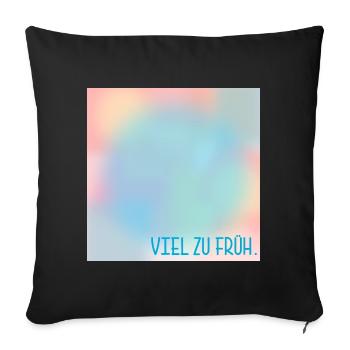 FAIRE SON DEUIL BIEN TROP TÔT - Housse de coussin décorative 45 x 45 cm - noir - Devant