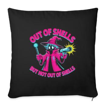 Hors de sorts mais pas de coquilles - Cool Wizard - Housse de coussin décorative 45 x 45 cm - noir - Devant