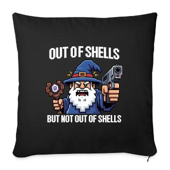 Hors de sorts mais pas de coquilles - Cool Wizard - Housse de coussin décorative 45 x 45 cm - noir - Devant