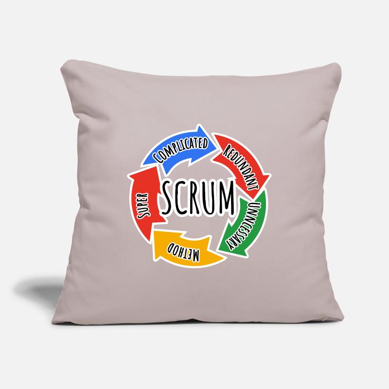 Scrum Framework for Agile Working in Development Sofa pillowcase 17,3'' x 17,3'' (45 x 45 cm)