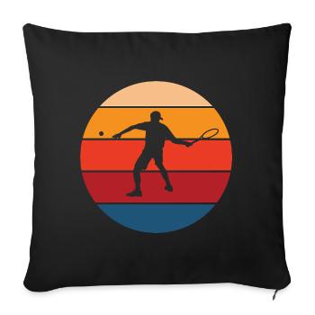 Tennis - Sofakissenbezug 45 x 45 cm - Schwarz - Vorne