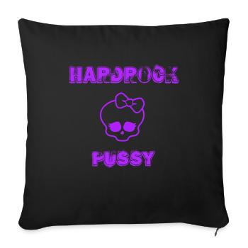 Hardrock Skull Lila - Sofakissenbezug 45 x 45 cm - Schwarz - Vorne