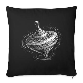 top - Sofa pillowcase 17,3'' x 17,3'' (45 x 45 cm) - black - Front