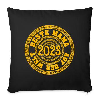 Mum 2023 - Sofakissenbezug 45 x 45 cm - Schwarz - Vorne