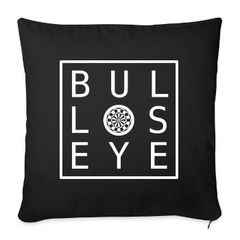 Sweat à capuche en cible de fléchettes, tasse, chemise, casquette, chaussettes - Housse de coussin décorative 45 x 45 cm - noir - Devant