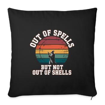 Hors de sorts mais pas de coquilles - Cool Wizard - Housse de coussin décorative 45 x 45 cm - noir - Devant