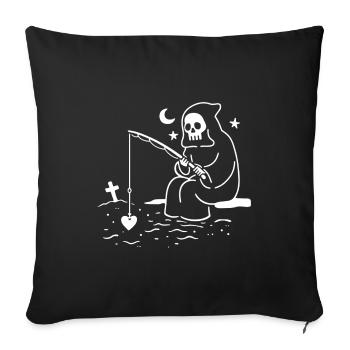 Grim Reaper's Heart Catcher - Sofa pillowcase 17,3'' x 17,3'' (45 x 45 cm) - black - Front