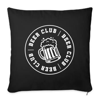 Club de Bière Club Booze - Housse de coussin décorative 45 x 45 cm - noir - Devant