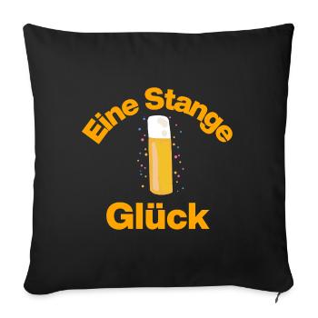 UN PEU DE CHANCE ! CARNAVAL DE BIÈRE DE COLOGNE RHIN - Housse de coussin décorative 45 x 45 cm - noir - Devant
