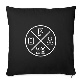 Grandpa 26 Gift Grandpa Future Grandpa 2026 - Sofa pillowcase 17,3'' x 17,3'' (45 x 45 cm) - black - Front