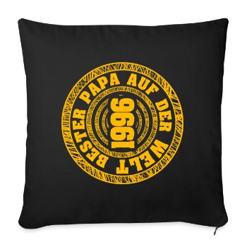 Born in 1996 - Sofa pillowcase 17,3'' x 17,3'' (45 x 45 cm) - black - Front