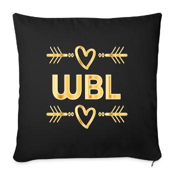 Ward Manager WBL Residential Area Manager - Sofa pillowcase 17,3'' x 17,3'' (45 x 45 cm) - black - Front