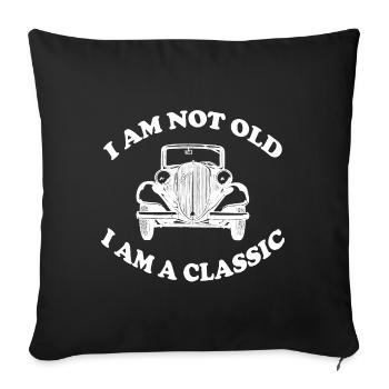 Classic - Sofa pillowcase 17,3'' x 17,3'' (45 x 45 cm) - black - Front