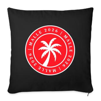Malle 2026 Palm Tree Circle - Sofa pillowcase 17,3'' x 17,3'' (45 x 45 cm) - black - Front