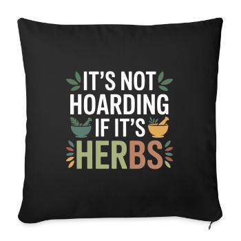 Spécialiste botanique clinique certifié - Housse de coussin décorative 45 x 45 cm - noir - Devant
