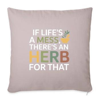 Spécialiste botanique clinique certifié en vêtements - Housse de coussin décorative 45 x 45 cm - taupe clair - Devant