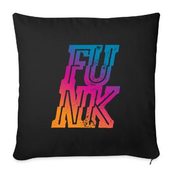 Funk - Sofakissenbezug 45 x 45 cm - Schwarz - Vorne