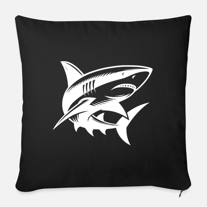 Tattoo Hai Ich bin die elegante Sport Version - Sofakissenbezug 45 x 45 cm - Schwarz