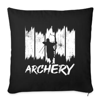Archers - Sofa pillowcase 17,3'' x 17,3'' (45 x 45 cm) - black - Front