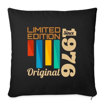 Edition Limitée Original 1976 Anniversaire  - Housse de coussin décorative 45 x 45 cm - noir - Devant