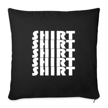 BAUHAUS SHIRT - Sofa pillowcase 17,3'' x 17,3'' (45 x 45 cm) - black - Front