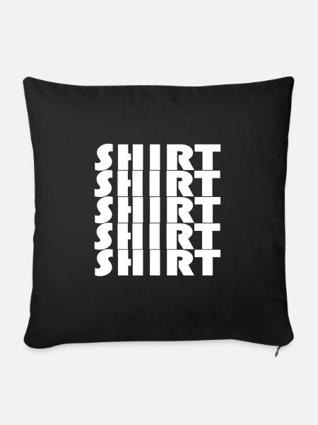 BAUHAUS SHIRT - Sofakissenbezug 45 x 45 cm - Schwarz