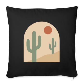 Desert Arch Serenity - Sofa pillowcase 17,3'' x 17,3'' (45 x 45 cm) - black - Front