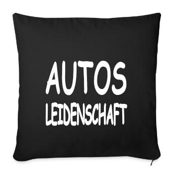 Auto - Sofakissenbezug 45 x 45 cm - Schwarz - Vorne