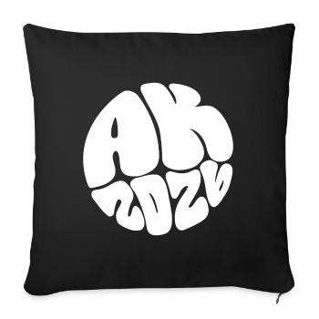 Ape Mind Bubble Art - Sofa pillowcase 17,3'' x 17,3'' (45 x 45 cm) - black - Front