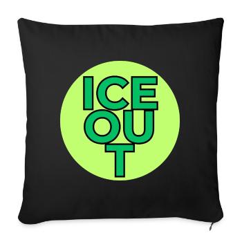Je me retire ! - Housse de coussin décorative 45 x 45 cm - noir - Devant
