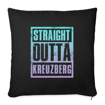 Tout droit sorti de Kreuzberg - Housse de coussin décorative 45 x 45 cm - noir - Devant