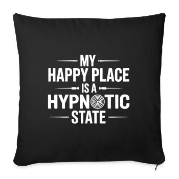 Spécialiste certifié en transe thérapeutique clinique - Housse de coussin décorative 45 x 45 cm - noir - Devant