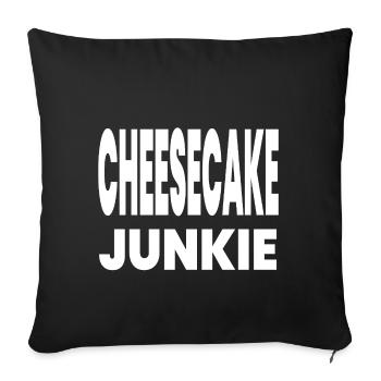 Cheesecake - Housse de coussin décorative 45 x 45 cm - noir - Devant