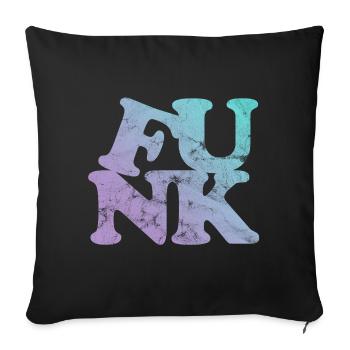 Funk Musik - Sofakissenbezug 45 x 45 cm - Schwarz - Vorne